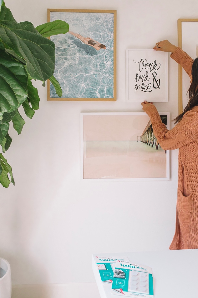 How to Hang a Picture Without Nails - Run To Radiance