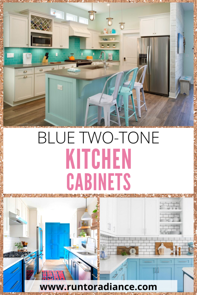 A Happy, Modern Aqua Blue Kitchen