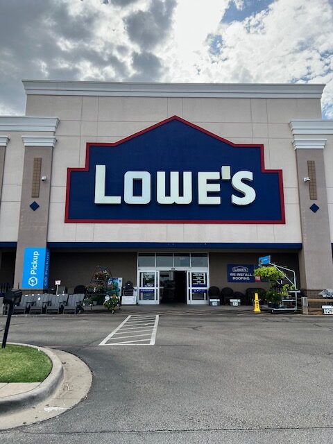 Front of Lowes home an garden center
