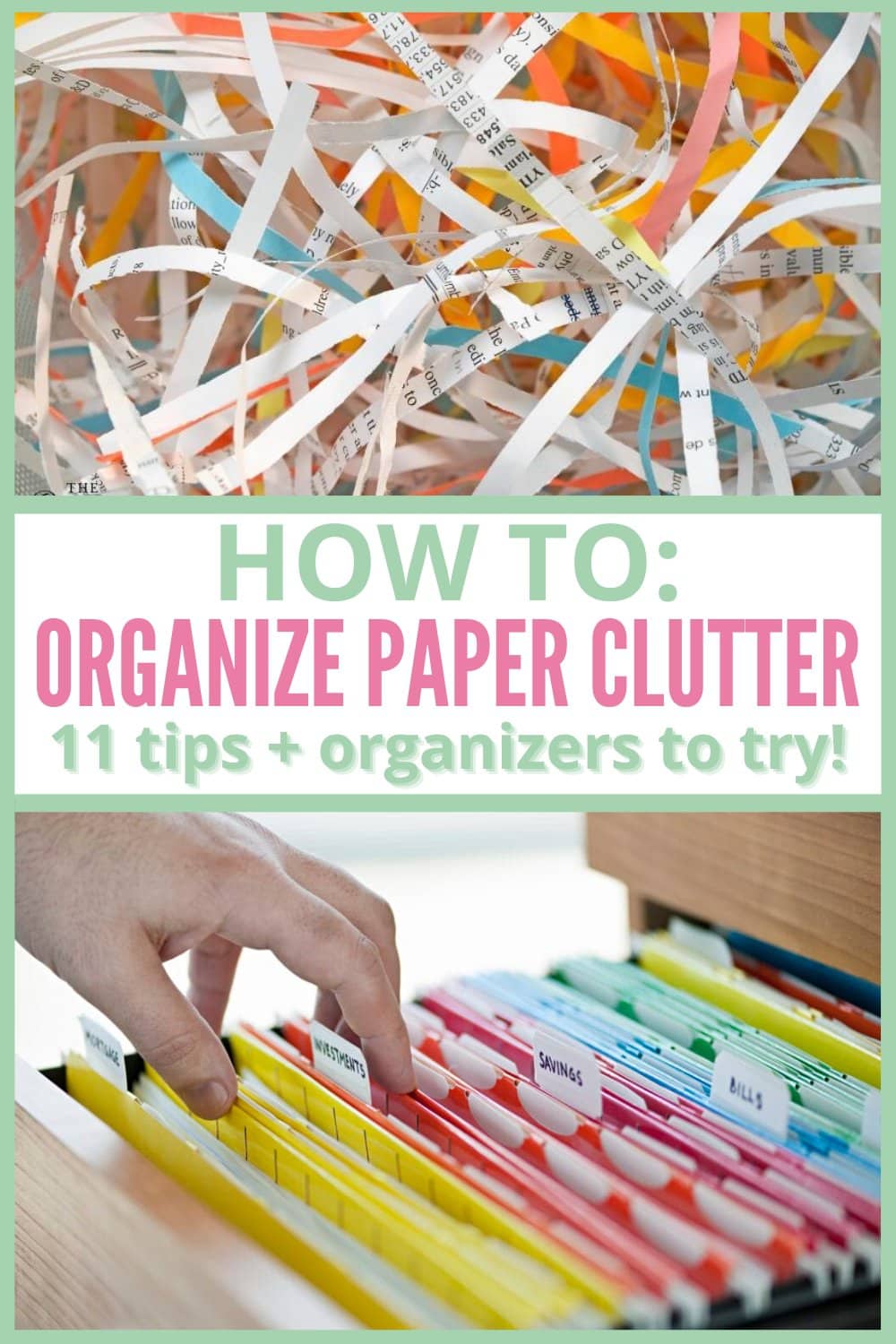 Organizing Paper Clutter: 11 Tips to Cut the Clutter! - Run To Radiance
