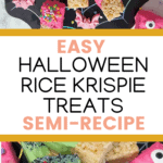 easy halloween rice krispie treats semi-recipe pin