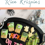 scary cute halloween rice krispies pin