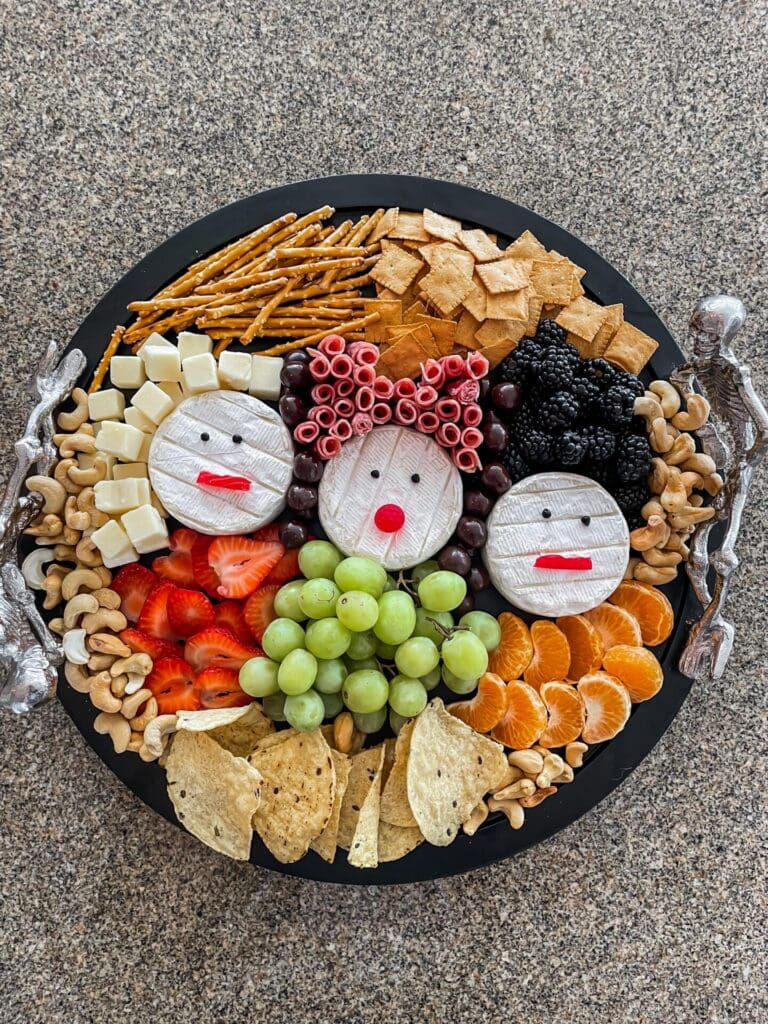 Hocus Pocus cheese, cracker, and fruit tray