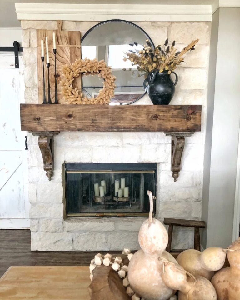 using wheat for autumn decoration