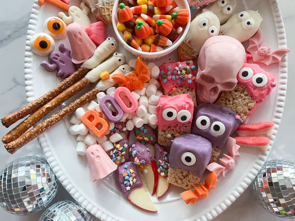 Halloween candy platter