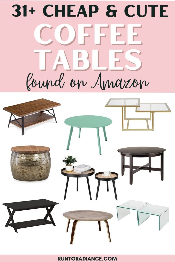 31+ cheap and cute coffee tables found on amazon pin