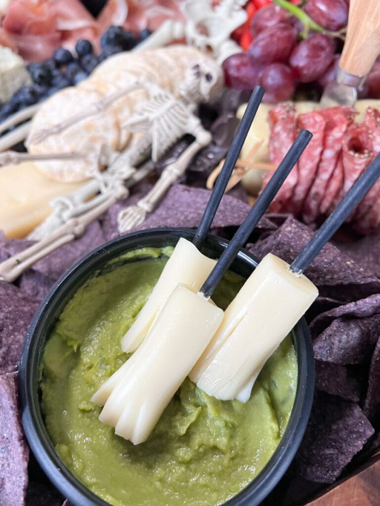 edible broomsticks made from string cheese