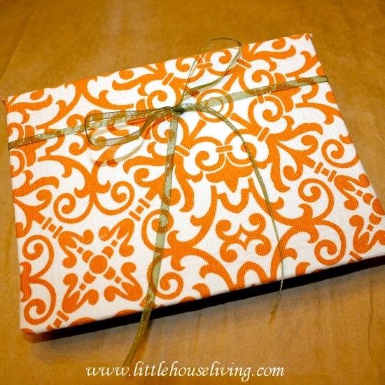 fabric covered photo album