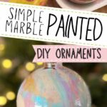 simple marbled painted diy ornaments pin