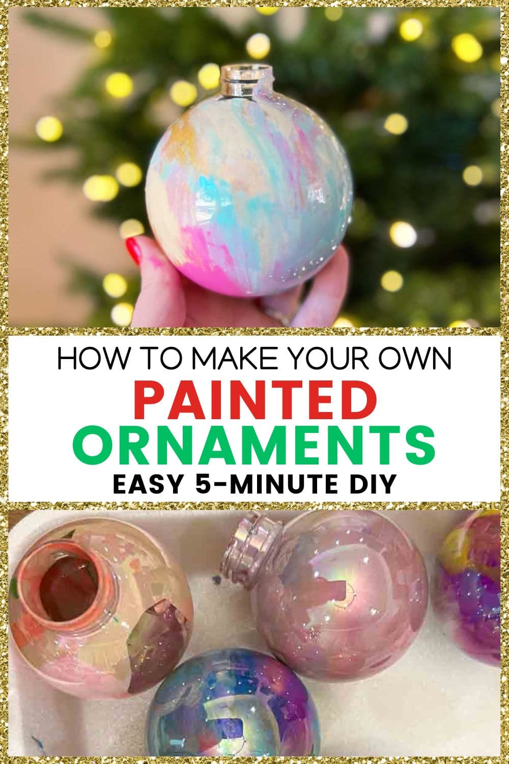 DIY painted ornaments pin