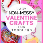non messy valentine crafts for toddlers pin
