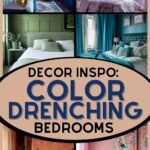 color drenching bedrooms decor inspo pinterest collage