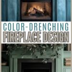 fireplaces for color drenching collage