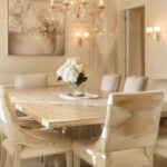 cream colored elegant dining space