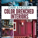 pinterest image for color drenched interiors