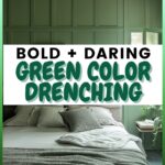 bold and drying green color drenching image