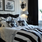 black and white cottage style room