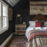 dark yet cozy farmhouse style space