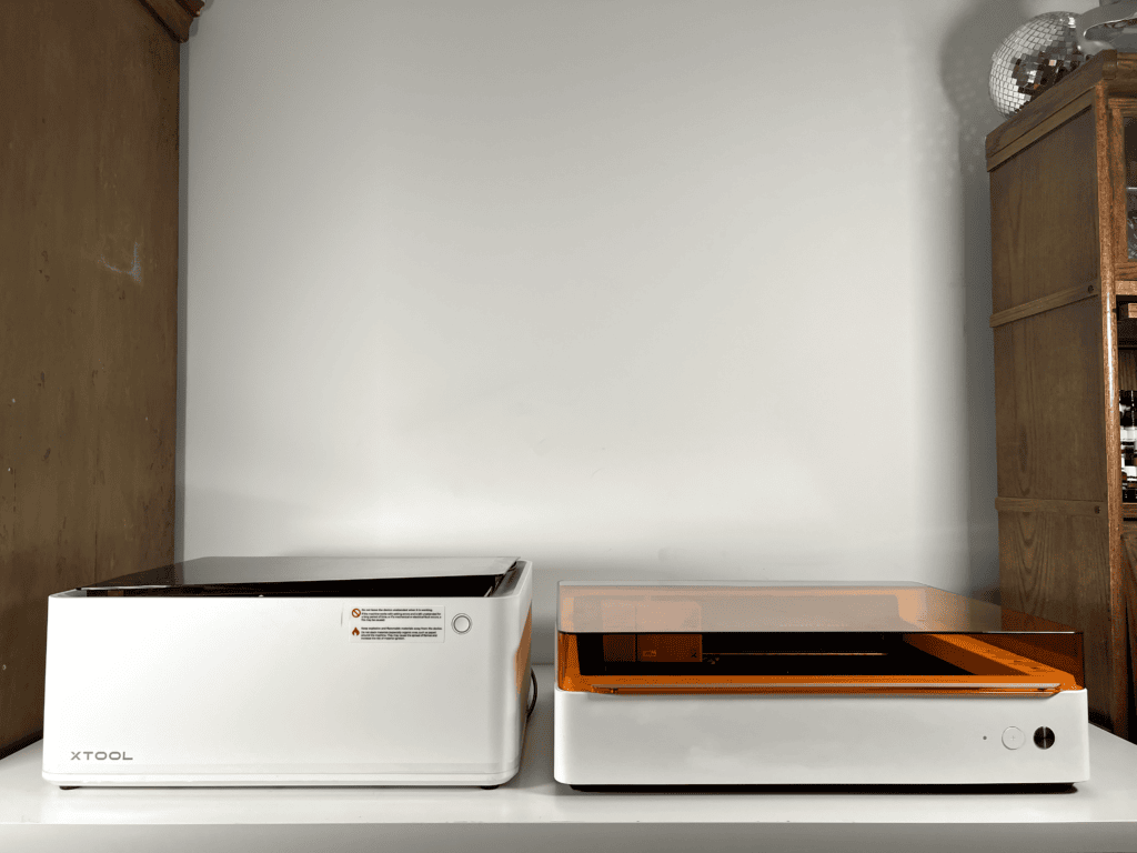 Side by side comparison of the xTool M1 vs M1 Ultra