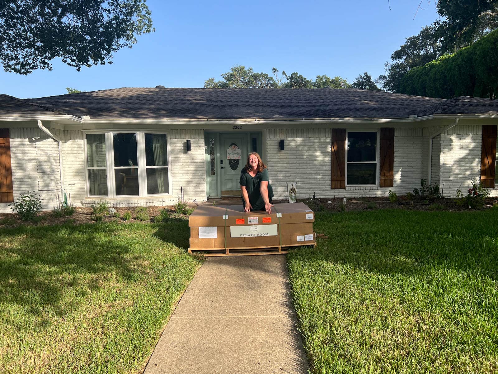 Dream Box package delivered outside home