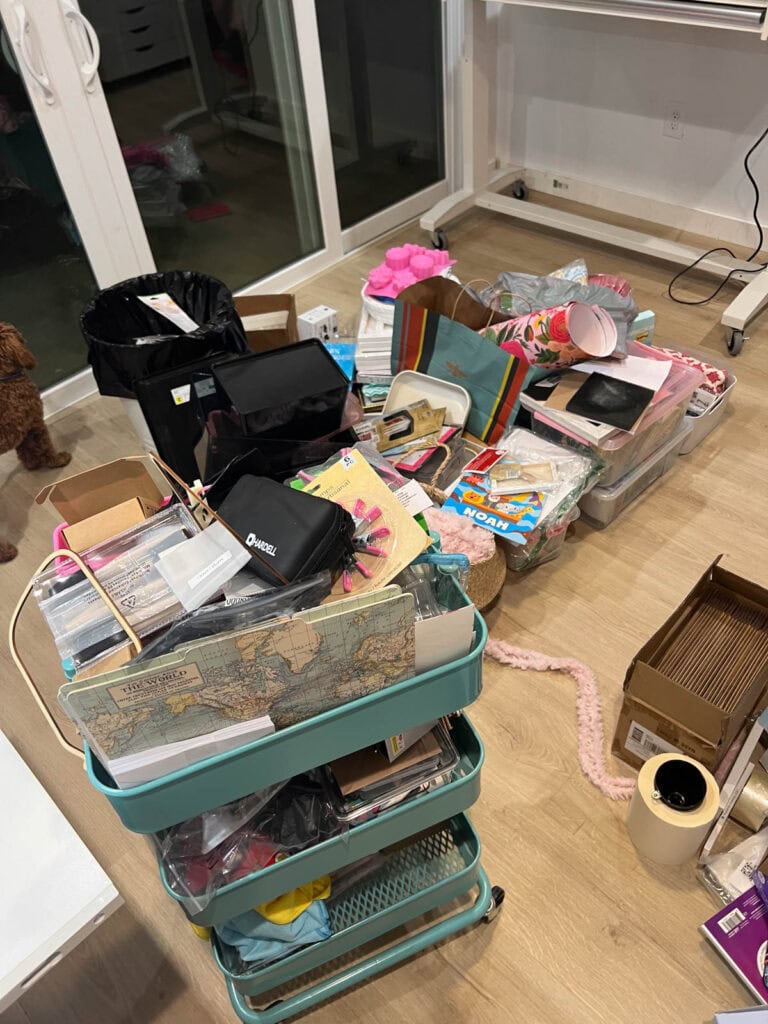 before of craft room