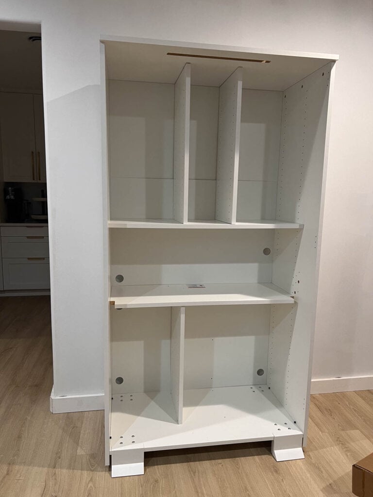 adding shelves into unit