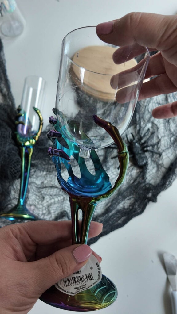 removing cup portion from skeleton goblet