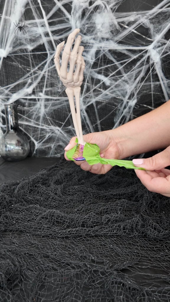 adding painter's tape to project