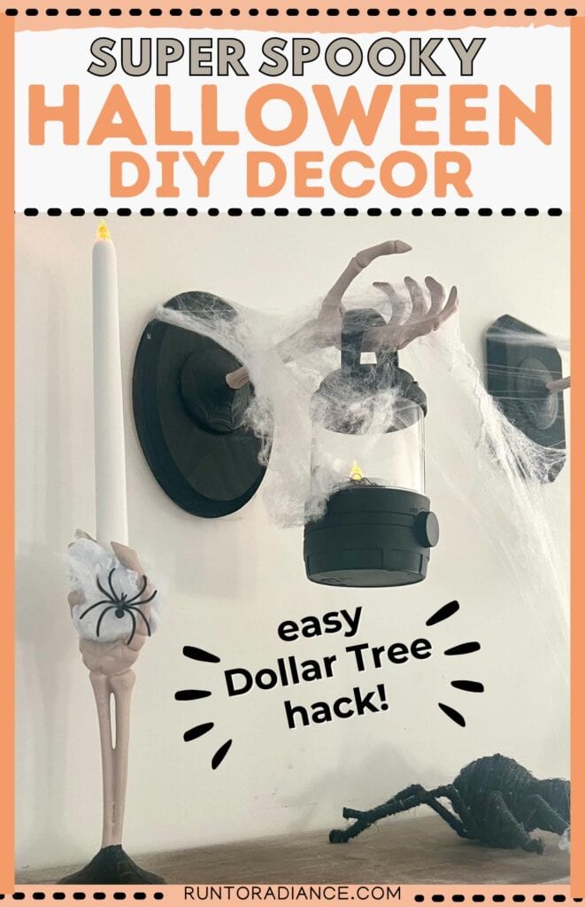 super spooky halloween diy decor pin