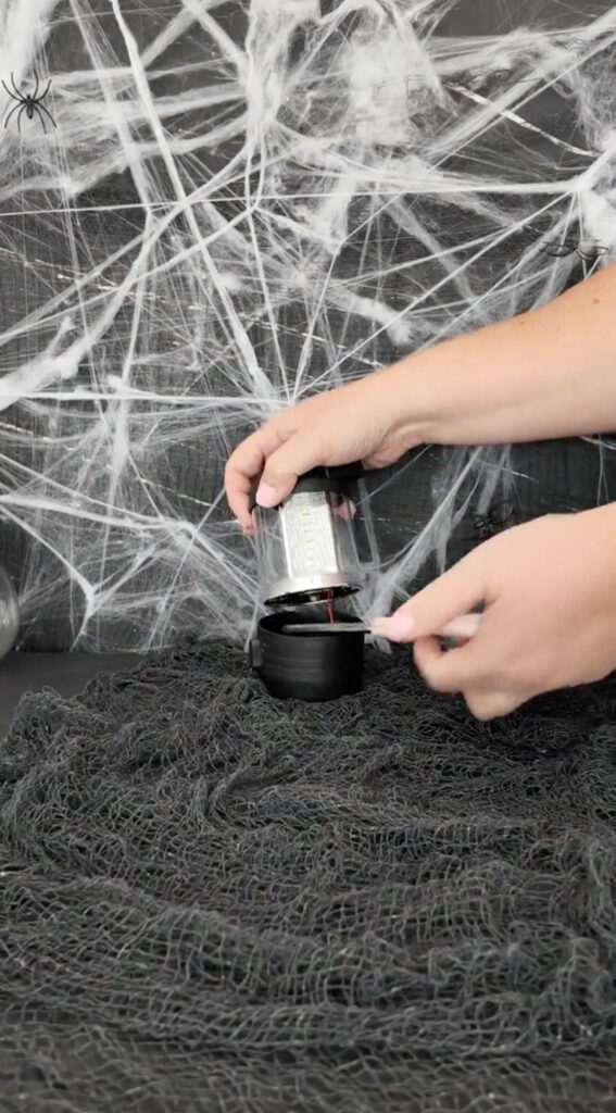 cutting wire in lantern