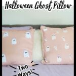 halloween ghost pillow pin