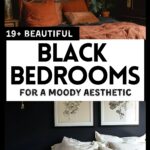 19+ beautiful black bedrooms for a moody aesthetic pin