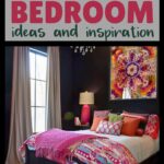chic + bold black bedroom ideas pin