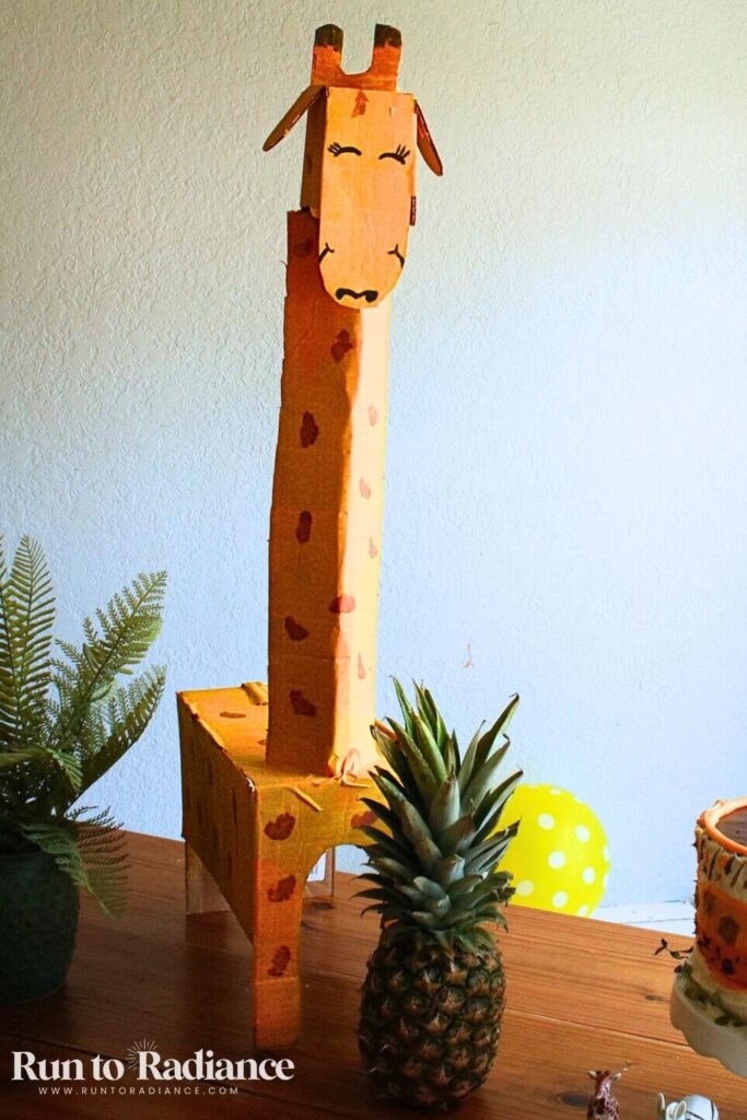 cardboard giraffe decor