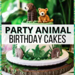 party animal birthday cakes pin