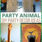 party animal DIY party decor ideas collage