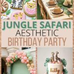 jungle safari birthday collage