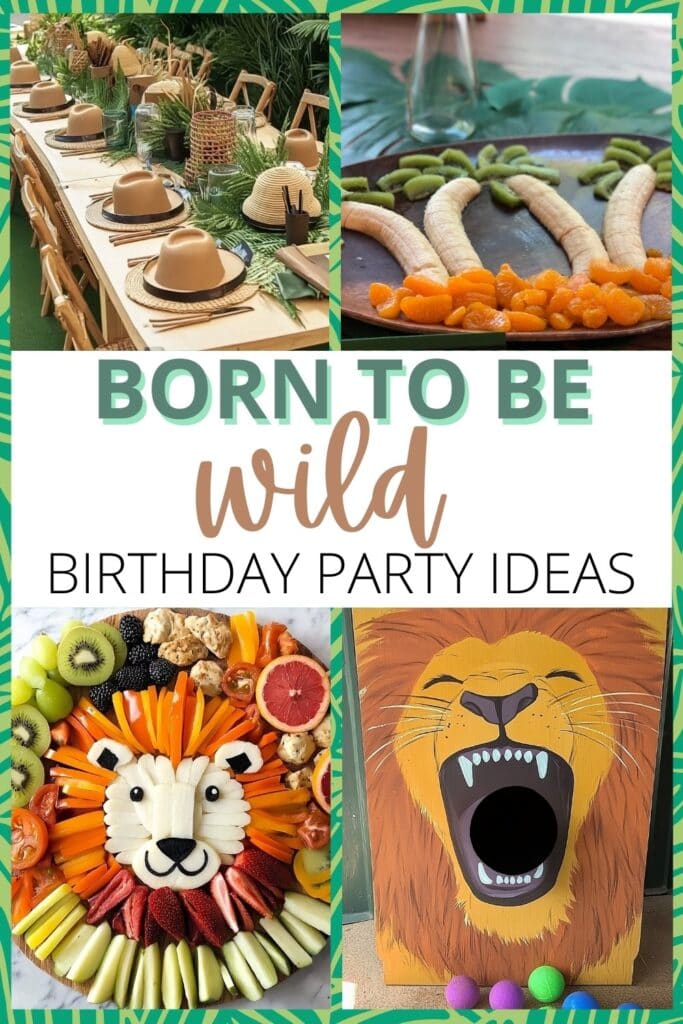 born to be wild birthday collage