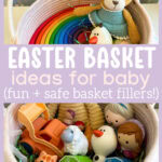 easter basket for baby collage