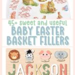 baby easter basket fillers pin image