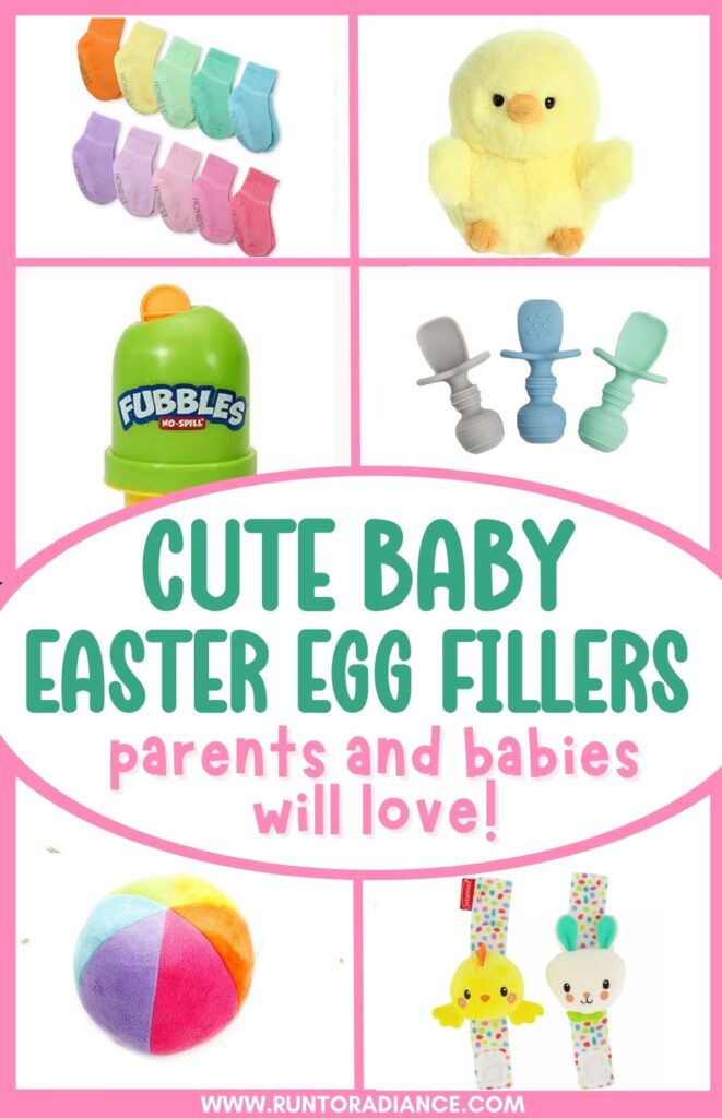 baby easter egg filler collage