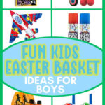 fun kids easter basket ideas for boys collage