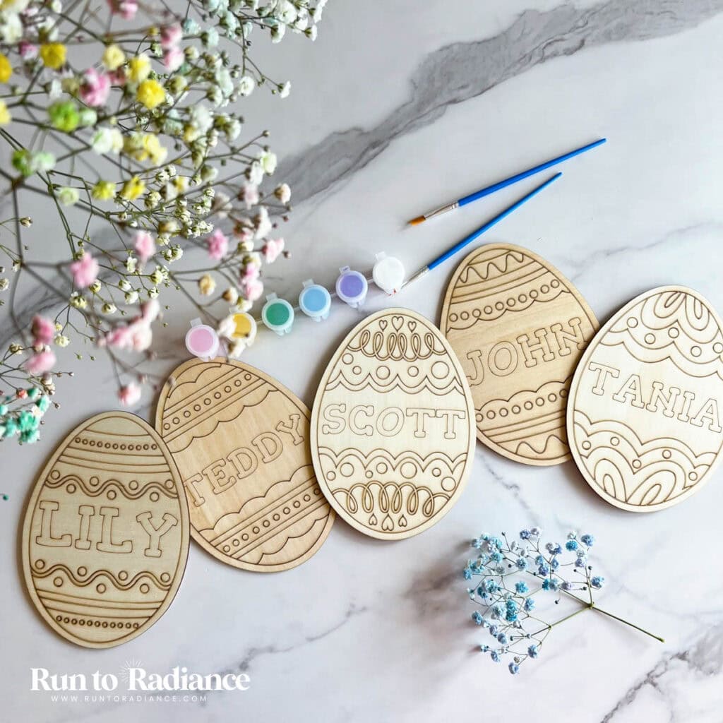 custom easter egg wooden crafts for kids