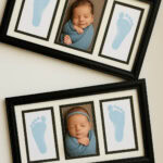 photo frame with baby footprints for Father's Day