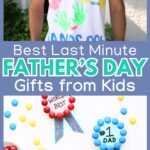 best last minute fathers day gifts from kids pin