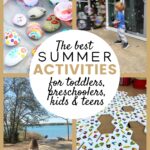 summer activities for toddlers, preschoolers, kids and teens collage