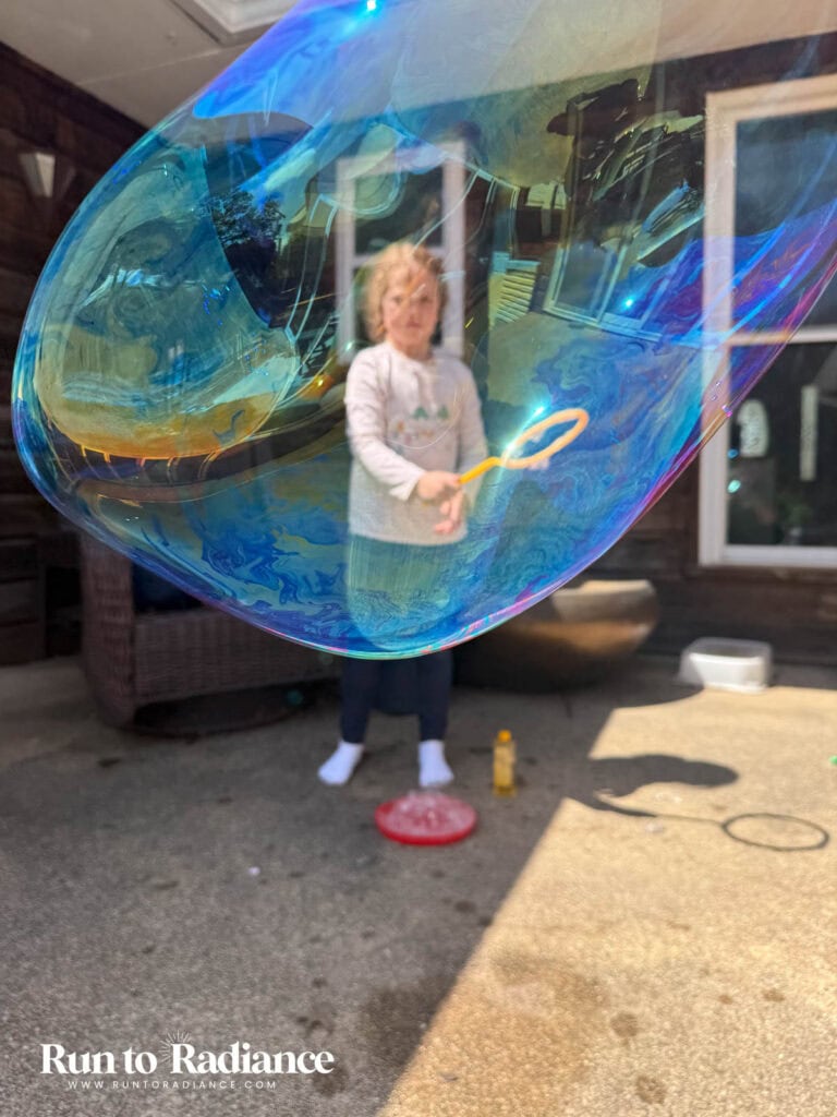 making a giant bubble