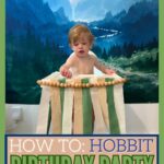 how to: hobbit birthday party pin image