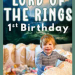Magical Lord of the Rings 1st birthday Pinterest image
