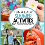 fun & easy summer activities for preschoolers pin